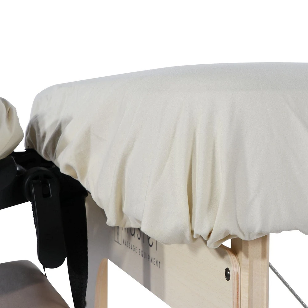 Master Massage Dignity & Luxury Microfiber Table Cover Set 2 Piece Set Nature - Machine Washable