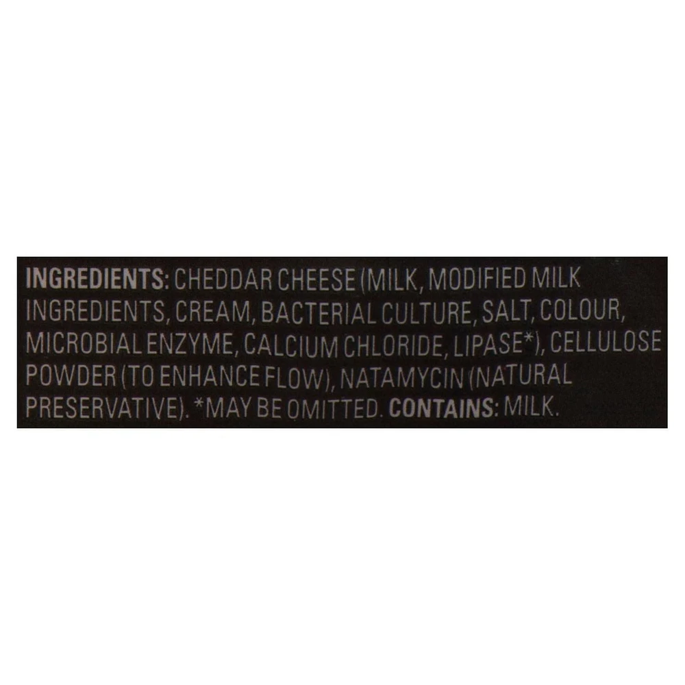 Black Diamond Shredded Cheese Cheddar Medium, 320 g