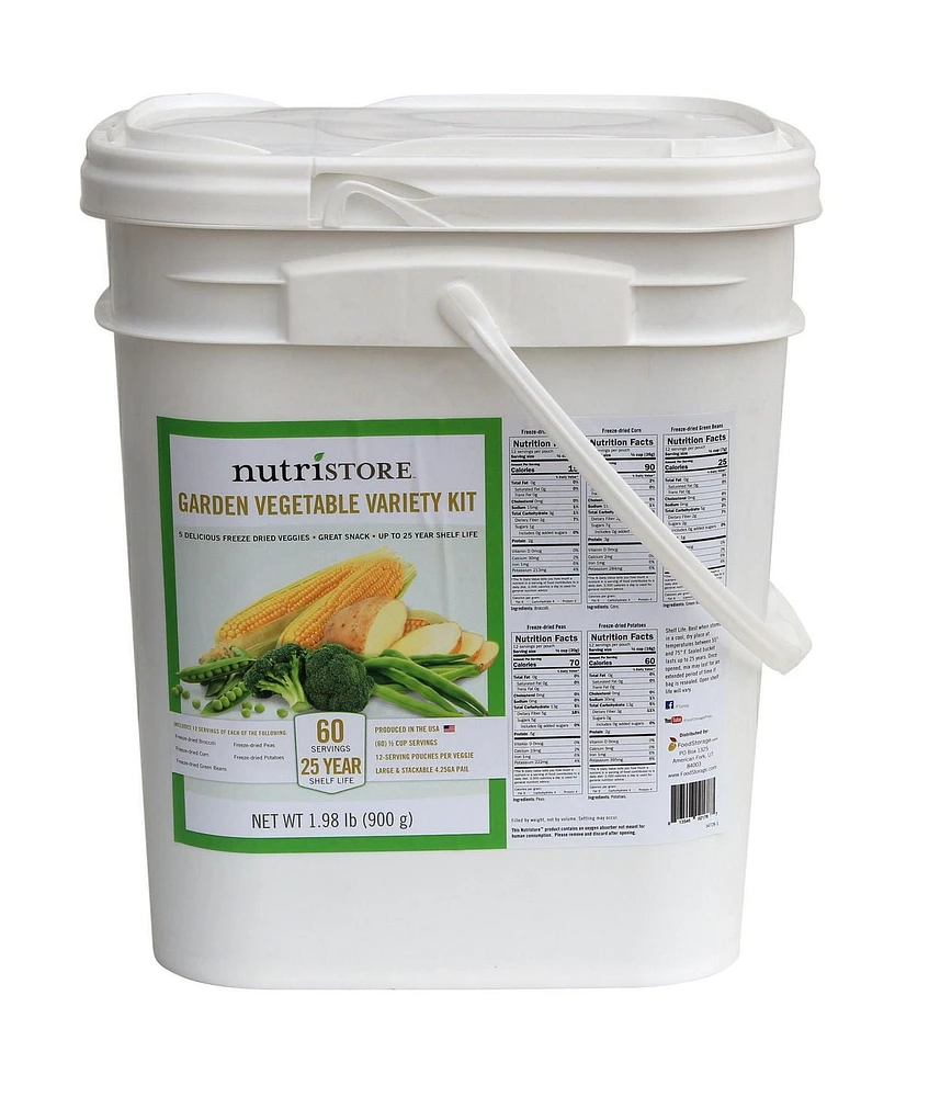 Freeze Dried Garden Vegetable Bucket - Nutristore