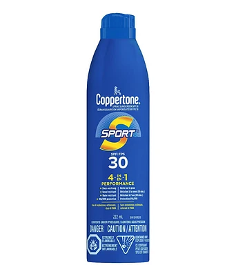 COPPERTONE Sport Sunscreen Spray SPF 30, 222mL