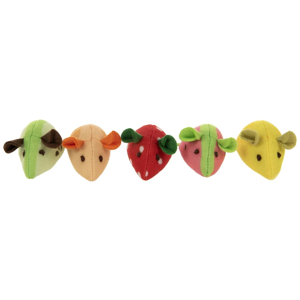 Tranches de skitter SmartyKat Jouets pour chat Catnip Mice, lot de 5