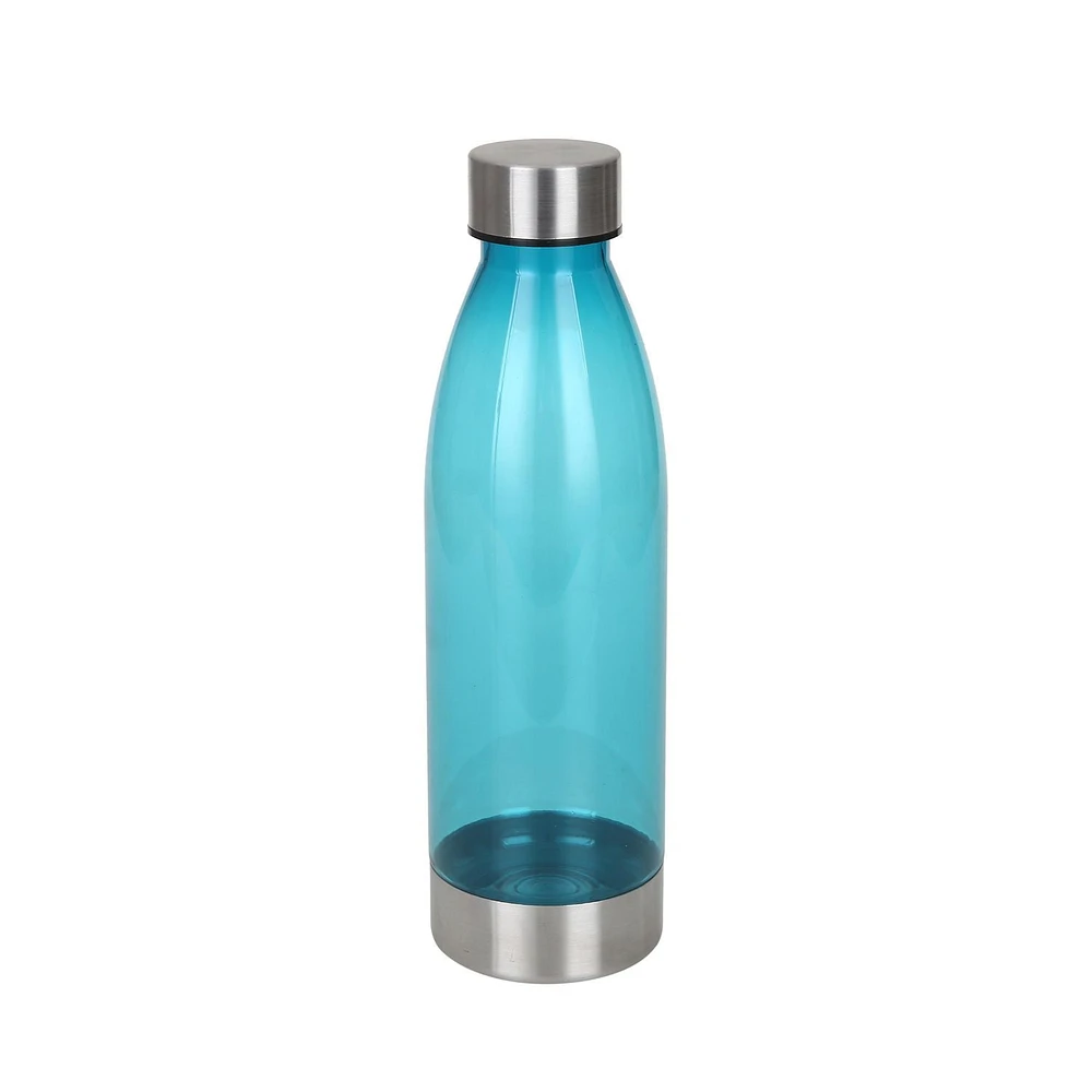 MAINSTAYS Plastic Water Bottle - 650ml, Blue, Volume/Quantity - 650 mL / 1 pack