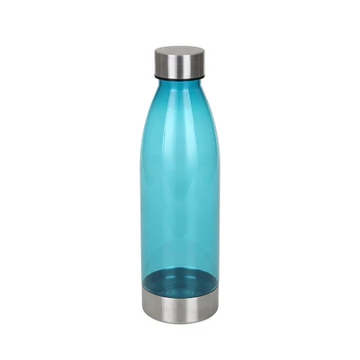 MAINSTAYS Bouteille d'eau en plastique de 650ml, Bleu Volume / Quantité - 650 ml / 1 paquet