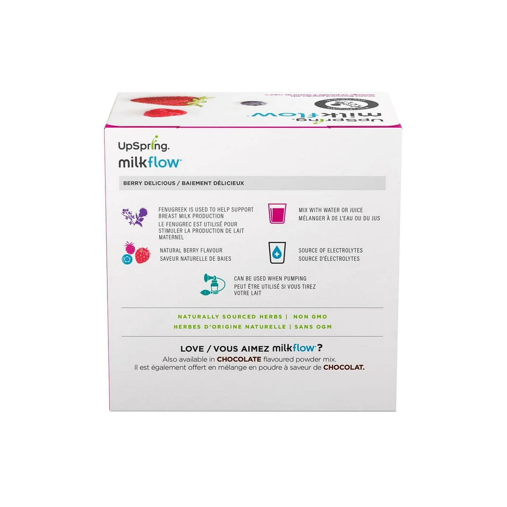 UpSpring Milkflow, Berry Flavour, Helps Support Breast Milk Production, 16ct