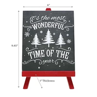 Christmas Mini Easel Sign Most Wonderful Time Of The Year