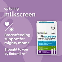 UpSpring Milkscreen, for Breastfeeding, Detects Alcohol in Breast Milk, 20ct