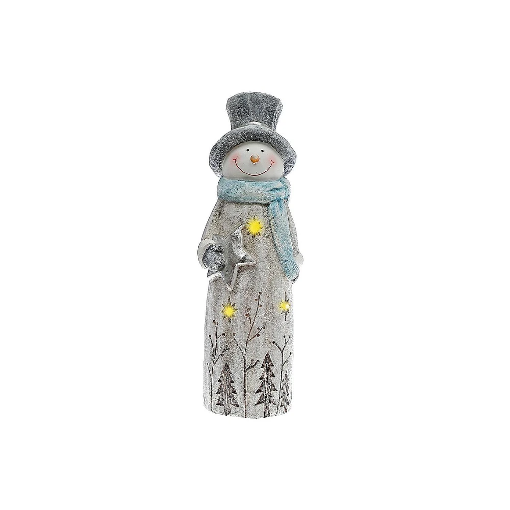 Christmas Led Magnesia Snowman Holding Star