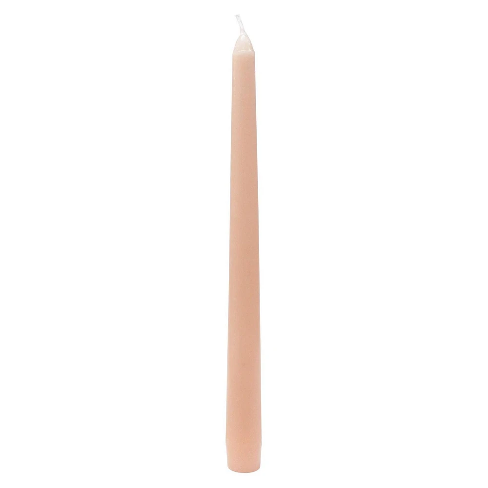 Hometrends 10" Blush Taper Candle, 10"H, Unscented