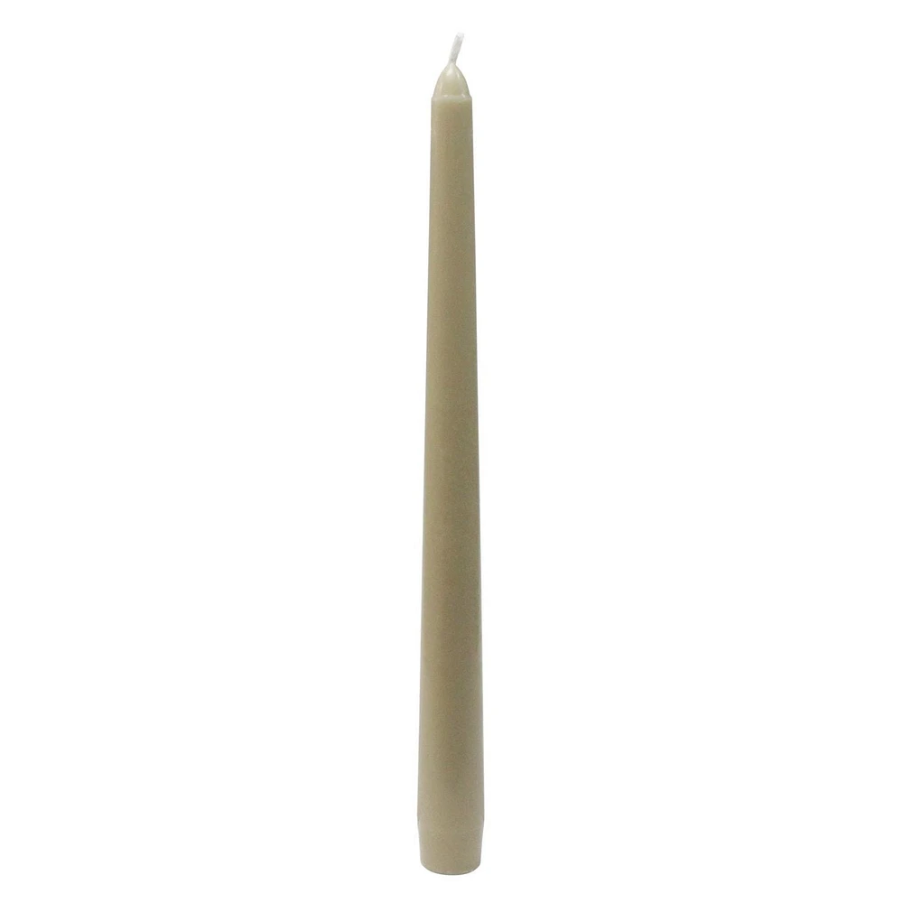 Hometrends 10" Beige Taper Candle, 10"H, Unscented