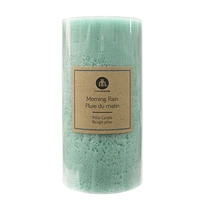 Hometrends 8" MORNING RAIN Scented Pillar Candle