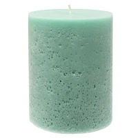 Hometrends 5" MORNING RAIN Scented Pillar Candle, 4"Dia x 5"H