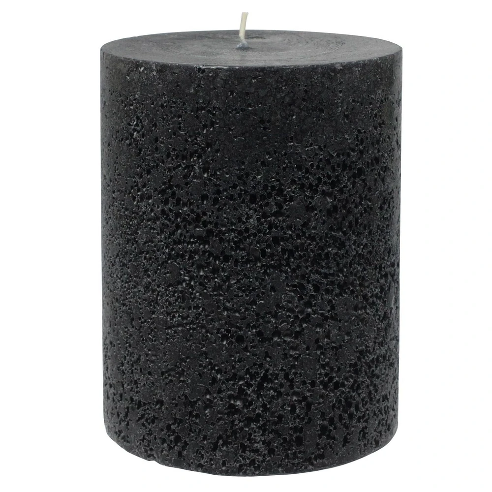 Hometrends 5" MIDNIGHT SPICE Scented Pillar Candle, 4"Dia x 5"H