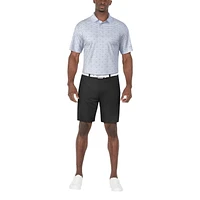 Polo à manches courtes imprimé poisson rayé PGA Tour pour hommes PGAT homme