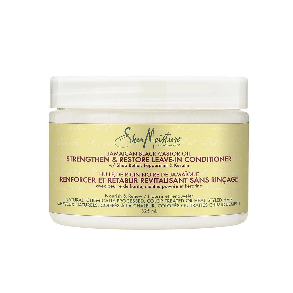 SheaMoisture Jamaican Black Castor Oil Leave-In Conditioner, 325 ml Leave-In Conditioner