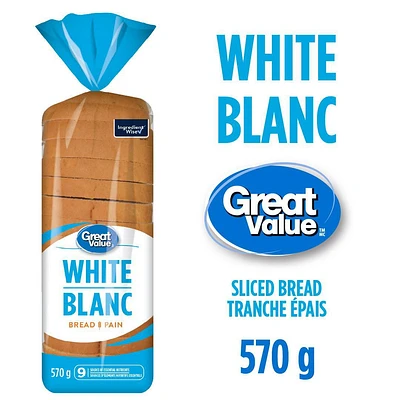 Great Value White Bread, 570 g