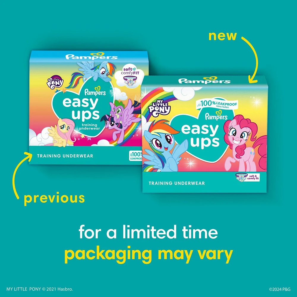 Sous-vêtements d’entraînement Pampers Easy Ups SUPER POUR FILLES 46CT