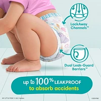 Sous-vêtements d’entraînement Pampers Easy Ups SUPER POUR FILLES 46CT