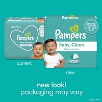 Pampers Baby Clean Wipes Fragrance Free 3X Pop-Top Packs, 216CT