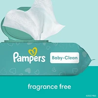 Pampers Baby Clean Wipes Fragrance Free 3X Pop-Top Packs, 216CT