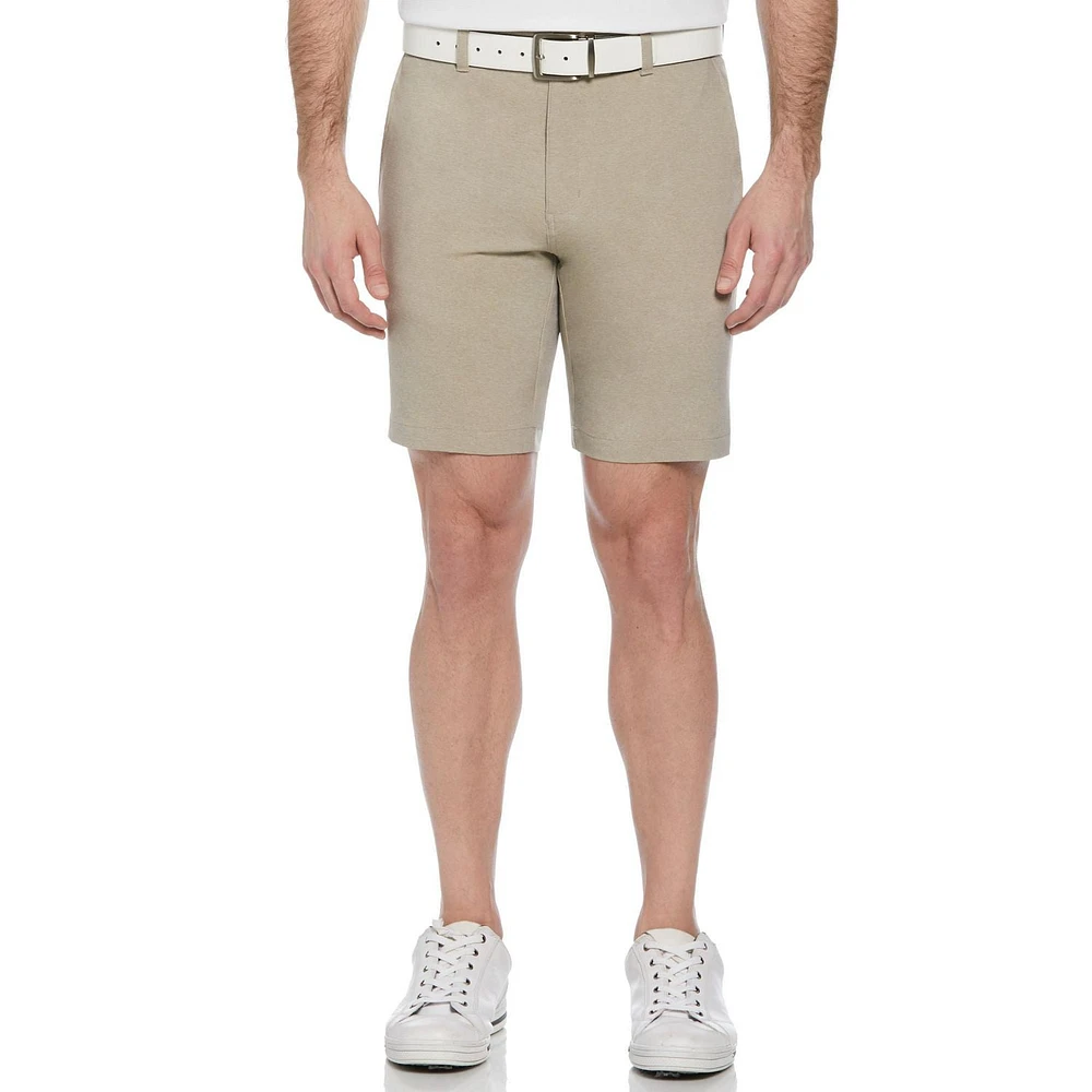 Ben Hogan Short de golf extensible chiné 9" pour hommes avec ceinture active Short Ben Hogan pour homme