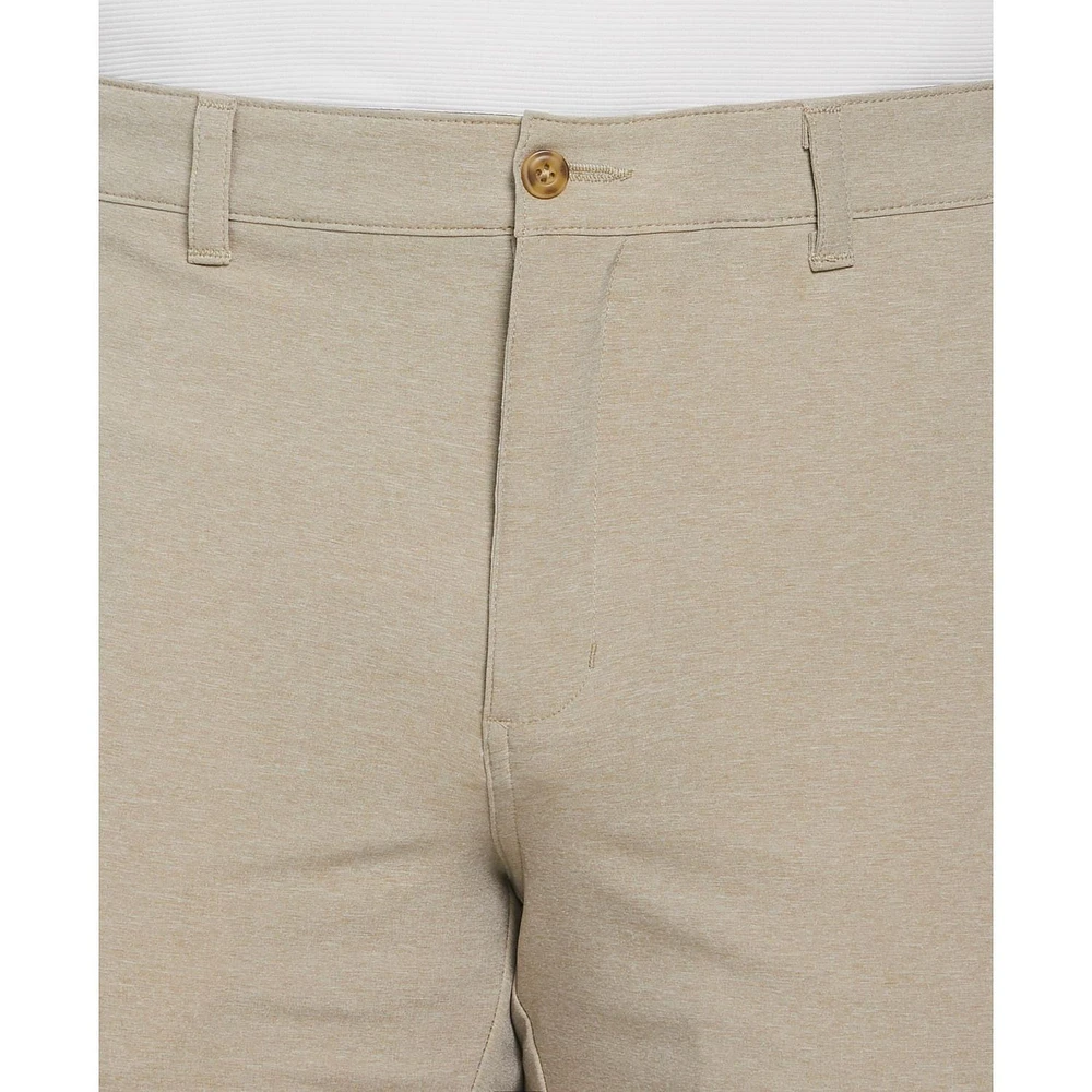 Ben Hogan Short de golf extensible chiné 9" pour hommes avec ceinture active Short Ben Hogan pour homme