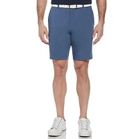 Ben Hogan Short de golf extensible chiné 9" pour hommes avec ceinture active homme