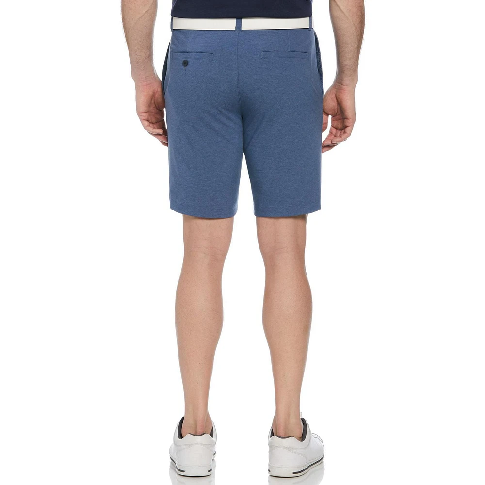 Ben Hogan Short de golf extensible chiné 9" pour hommes avec ceinture active homme