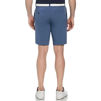 Ben Hogan Short de golf extensible chiné 9" pour hommes avec ceinture active homme