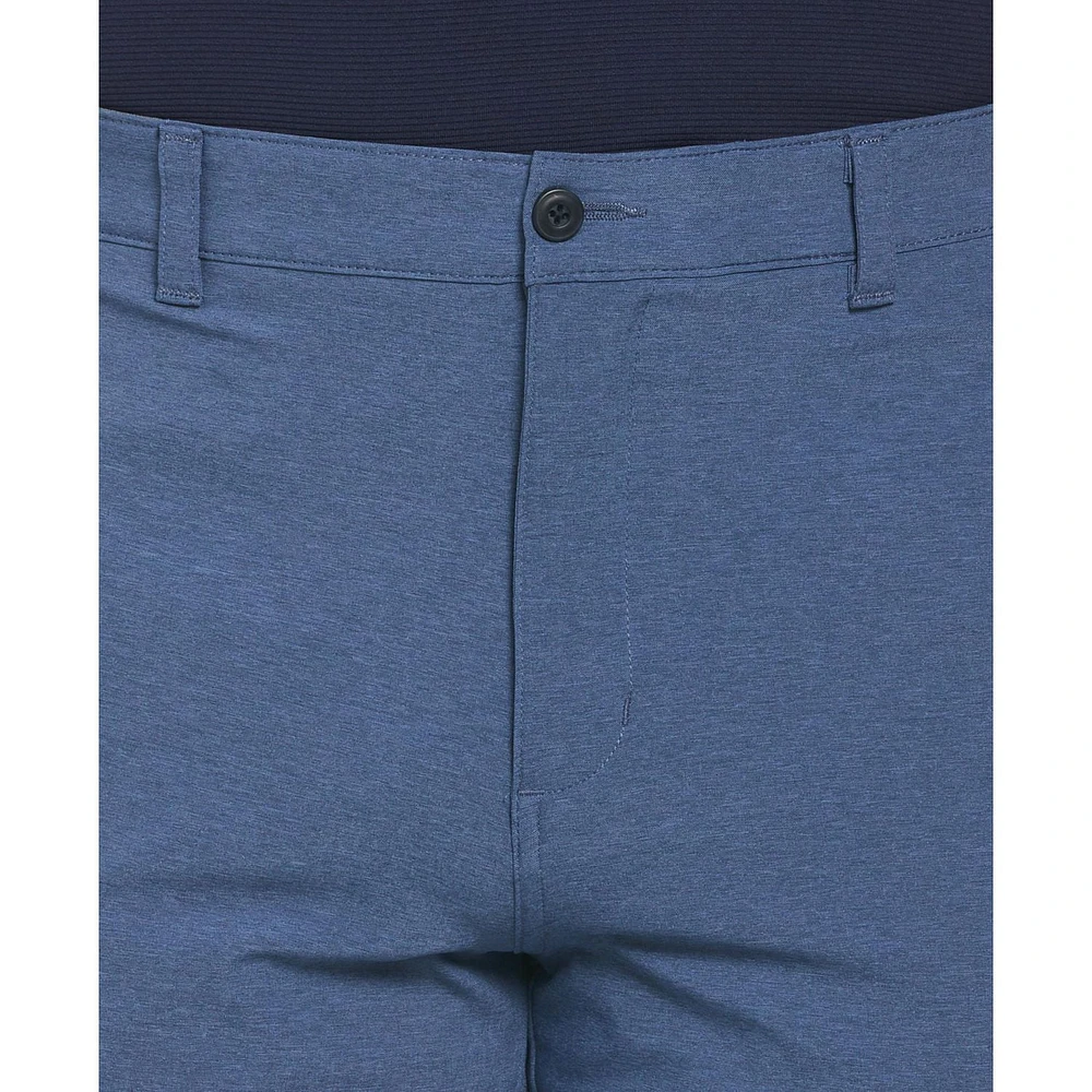 Ben Hogan Short de golf extensible chiné 9" pour hommes avec ceinture active homme