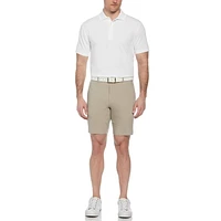 Ben Hogan Short de golf extensible chiné 9" pour hommes avec ceinture active Short Ben Hogan pour homme