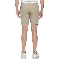 Ben Hogan Short de golf extensible chiné 9" pour hommes avec ceinture active Short Ben Hogan pour homme