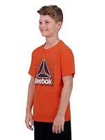 Reebok Boys Monotags Short Sleeve Graphic Tee