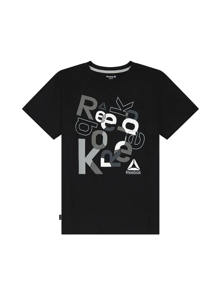 Reebok Boys Modernism Short Sleeve Graphic Tee