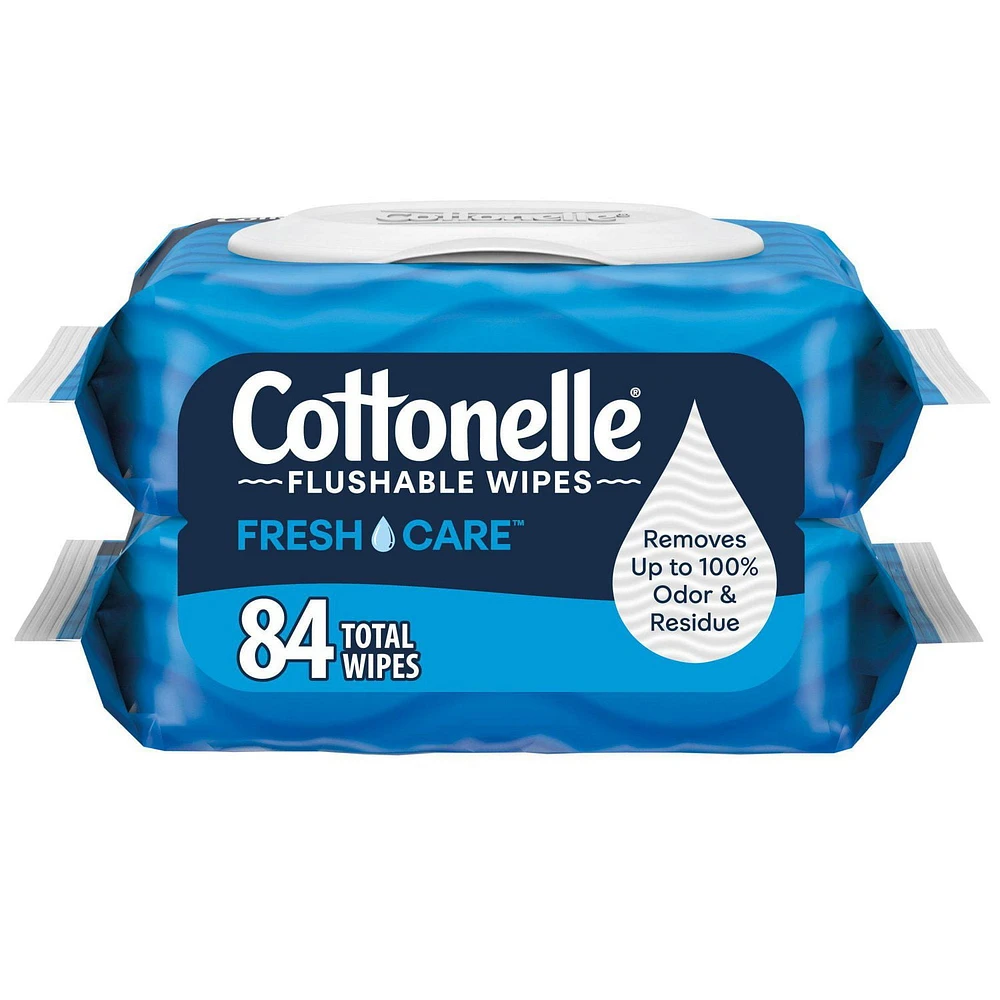 Cottonelle® Fresh Care* Flushable Cleansing Cloths Refill, 84 Cloths Refill, 84 Cloths Refill
