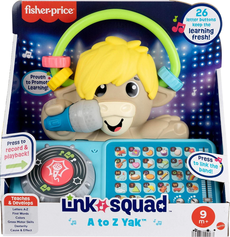 Fisher-Price Link Squad Bop & Groove Tiger Baby Learning Toy with Music & Lights