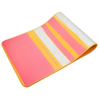 10mm Brushed Stripe Printed Exercise Mat – 24" x 72" – Orange/Blue, With MicroFresh technology