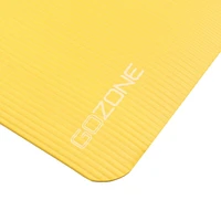 10mm Abstract Sunset Printed Exercise Mat – 24" x 72" – Yellow/White/Blue, With MicroFresh technology