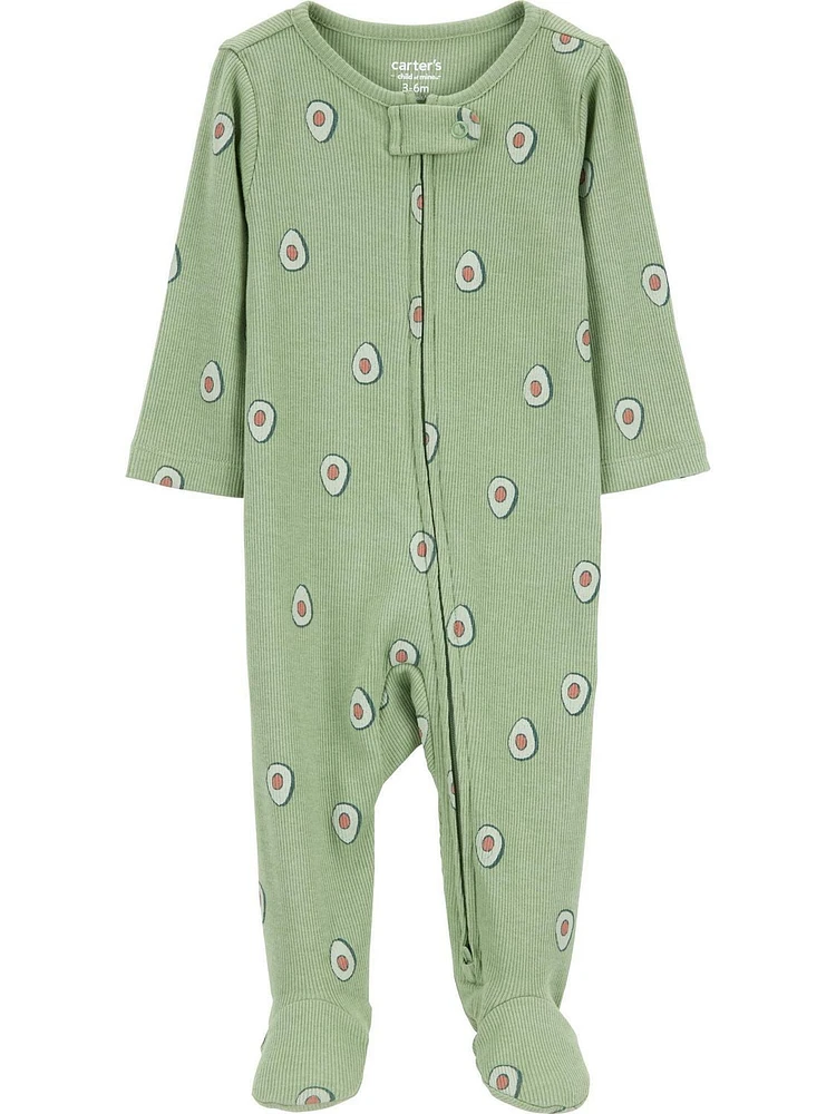 Carter's Child of Mine Baby Boys' Green Avocado Sleep n Play