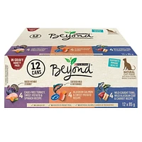 Beyond in Gravy Variety Pack Turkey, Salmon, Tuna, Cod, Wet Cat Food 12 x 85 g, 12 x 85 g