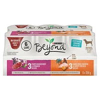 Beyond in Gravy Variety Pack Beef, Chicken, Wet Dog Food 6 x 354 g, 6 x 354 g