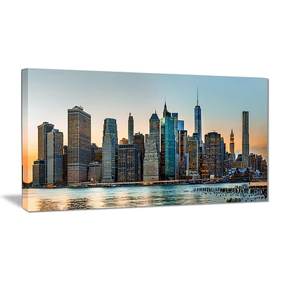 Design Art New York City Skyline Photography Canvas Art Print