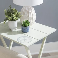 Surry Light Grey Compass Tray Table Set