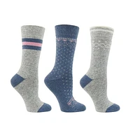 Ladies Pathfinder by Kodiak 3-Pack Thermal Wool Sock, Shoe Size 4-10