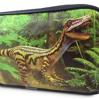 Pen + Gear Dinosaur 2 Zip Pencil Pouch with Velociraptor Design