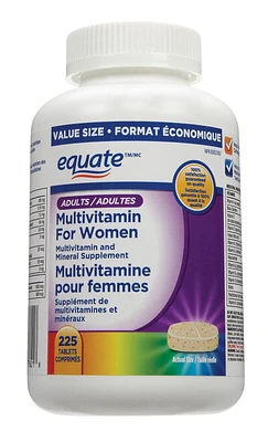 Equate Multivitamin For Women, 225 Tablets