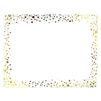 Confetti Poster Board, Poster Board Gold Confetti Border