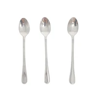 Mainstays 3-Piece Fleetline Iced Tea Spoon, Made of 18/0 stainless steel