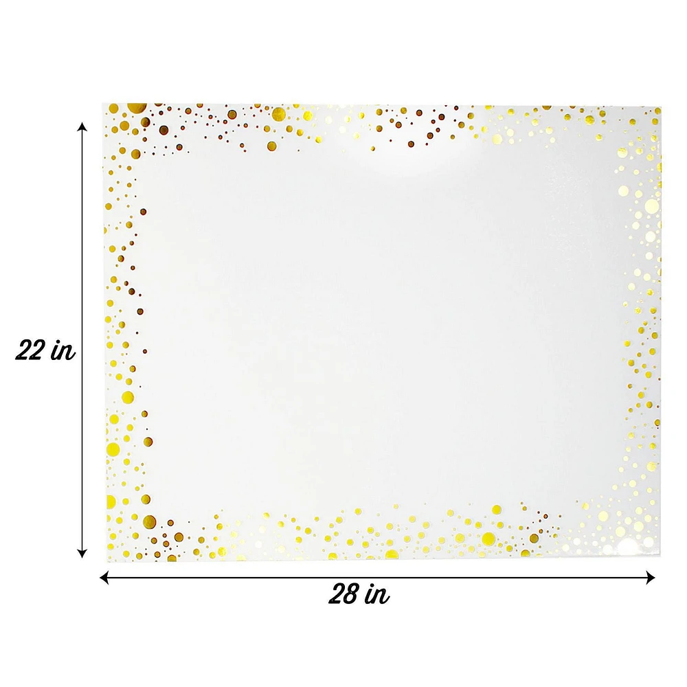 Confetti Poster Board, Poster Board Gold Confetti Border