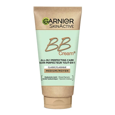 Garnier SkinActive BB Cream Classic with Hyaluronic Acid & Aloe, Medium, 50ml