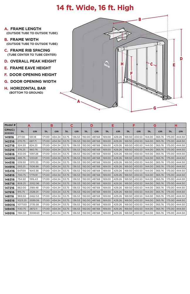 ShelterTube Wind and Snow-Load Rated Garage